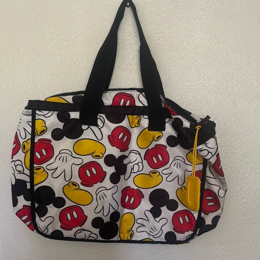 Disney Red and Yellow Mickey Mouse Travel Bag